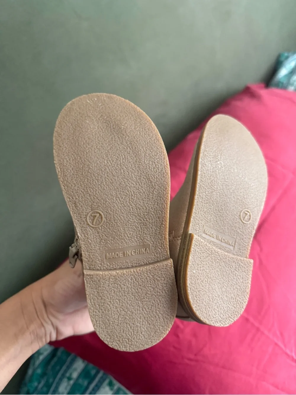 GAP Girls GOLD Metallic Pink Chelsea Boots